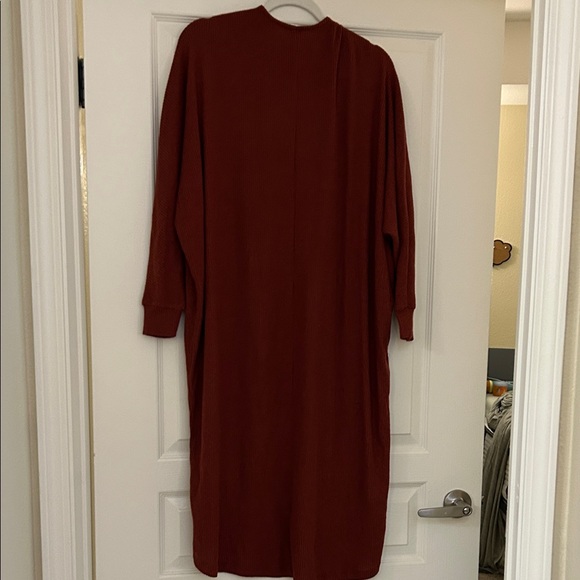 Torrid Brick Red Open Robe - Picture 3 of 3